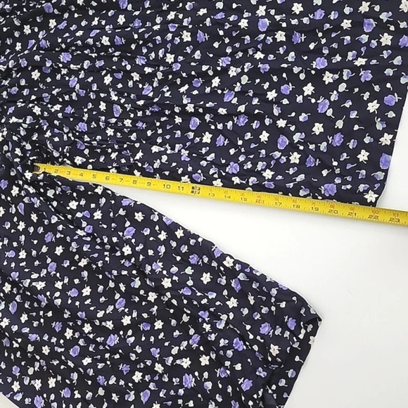 NWT Donna Ricco New York Vintage 80's Jumpsuit Navy Floral Print Size 14 - Picture 11 of 15